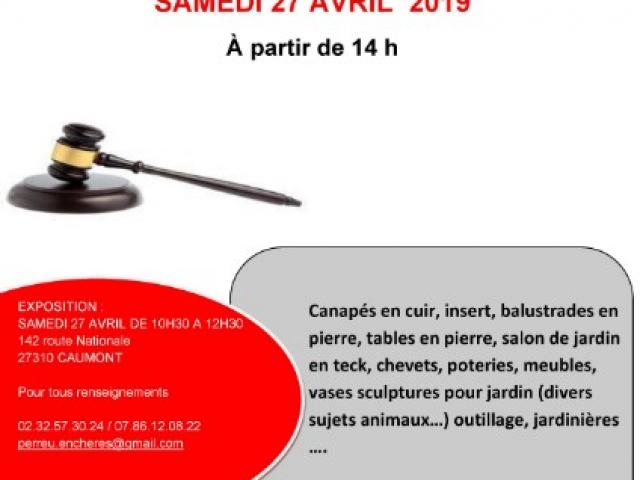 VENTE AUX ENCHÈRES  27 AVRIL 2019